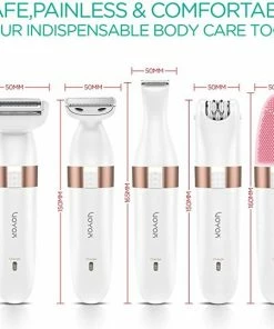 VOYOR 5-in-1 Elektrisch Scheerapparaat Voor Dames, Epilator Voor Bikini, Gezicht En Lichaam, Scheerapparaat Voor Dames, Draadloos, Oplaadbaar, Waterdicht ES500 -Philips winkel 550x540 12
