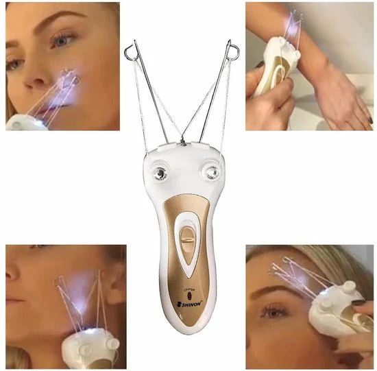 Epilator - Elektrische Draadepilator - Epilaror met katoendraad - Voor Lichaam en Gezicht - Wit Pyro Epilator - Elektrische Draadepilator - Epilaror Met Katoendraad - Voor Lichaam En Gezicht - Wit -Philips winkel 550x541 9