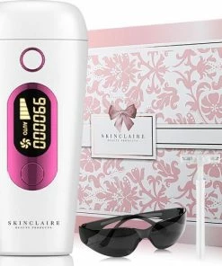 Skinclaire IPL Ontharingsapparaat - Laser Ontharing - Laser En Lichtontharing - GRATIS Beschermbril En Scheermesje