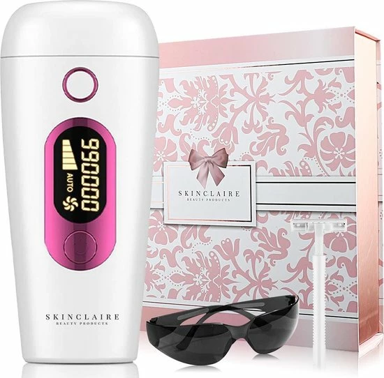 Skinclaire IPL Ontharingsapparaat - Laser Ontharing - Laser En Lichtontharing - GRATIS Beschermbril En Scheermesje 1 Skinclaire IPL Ontharingsapparaat - Laser Ontharing - Laser En Lichtontharing - GRATIS Beschermbril En Scheermesje