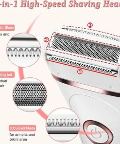 J.E® J.E Ladyshave - 3-in-1 Ladyshave - Draadloos - Ontharen - Oplaadbaar - Wit -Philips winkel 550x543 7