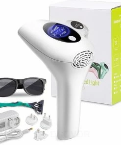 DCOVER IPL Ontharingsapparaat - IPL Ontharing - IPL Lichtontharing - IPL Ontharingsapparaat - Ontharing Laser - IPL Laser - Laser Ontharing - 900.000 Flitsen + Gratis Zonnebril & Scheermes