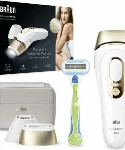 BRAUN Silk-expert Pro 5 PL5154 IPL Ontharingsapparaat IPL Ontharingssysteem Wit, Goud