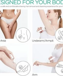 VOYOR 5-in-1 Elektrisch Scheerapparaat Voor Dames, Epilator Voor Bikini, Gezicht En Lichaam, Scheerapparaat Voor Dames, Draadloos, Oplaadbaar, Waterdicht ES500 -Philips winkel 550x544 17