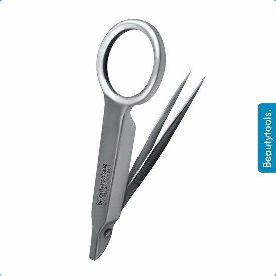 Beautytools.be BeautyTools MAGNIFY Punt Pincet SOLID-GRIP - Pincet Met Fijne Punt Voor Splinters - Tweezers Met Ingebouwd Vergrootglas (9 Cm) - Inox (PT-1048) 2 Beautytools.be BeautyTools MAGNIFY Punt Pincet SOLID-GRIP - Pincet Met Fijne Punt Voor Splinters - Tweezers Met Ingebouwd Vergrootglas (9 Cm) - Inox (PT-1048) - Afbeelding 2