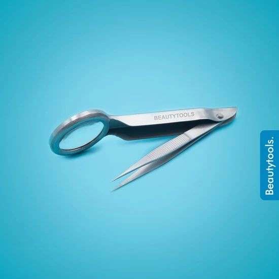 Beautytools.be BeautyTools MAGNIFY Punt Pincet SOLID-GRIP - Pincet Met Fijne Punt Voor Splinters - Tweezers Met Ingebouwd Vergrootglas (9 Cm) - Inox (PT-1048) 5 Beautytools.be BeautyTools MAGNIFY Punt Pincet SOLID-GRIP - Pincet Met Fijne Punt Voor Splinters - Tweezers Met Ingebouwd Vergrootglas (9 Cm) - Inox (PT-1048) - Afbeelding 5