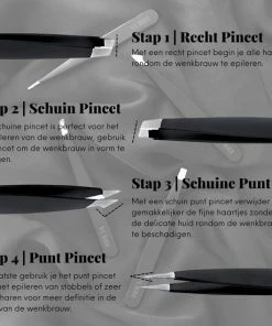 YUBBI™ Epileer Pincet Set - Tweezer Set - Dermaplanning - Wenkbrauw Scheermesje - Trimmer - Opbergcover - Zwart -Philips winkel 550x550 1065