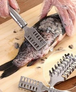 Home Online 2 Stuks - Dunschiller Pincet - Visgraten Pincet - Schubben Verwijderaar - Vis Schraper - Ingewanden Mes - Ontschubber Vis - RVS