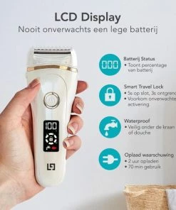 LifeGoods Ladyshave - Voor Vrouwen - Oplaadbaar - Wit -Philips winkel 550x550 117