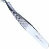 MEDLUXY Pro - Wimperpincet - 12.5 Cm - Gehoekt - Diamant (Eyelash Tweezer - RVS Pincet Voor Wimperextions - Nepwimpers)