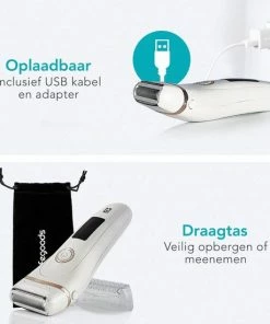 LifeGoods Ladyshave - Voor Vrouwen - Oplaadbaar - Wit -Philips winkel 550x550 118