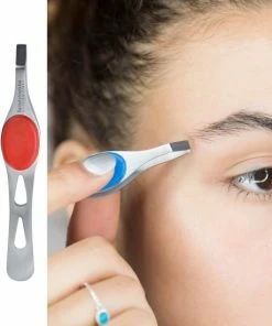 Beautytools.be BeautyTools Epileerpincet COMFORT - Pincet Met Rechte Bek Voor Wenkbrauwen - Active Red - Rubber - Tweezers (9.5 Cm) - Inox (BT-1000) -Philips winkel 550x550 1196