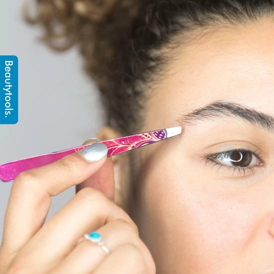 Beautytools.be BeautyTools Epileerpincet PRECISION - Pincet Met Schuine Bek Voor Wenkbrauwen - Purple Henna - Tweezers (9.5 Cm) - Inox (BT-1918) 4 Beautytools.be BeautyTools Epileerpincet PRECISION - Pincet Met Schuine Bek Voor Wenkbrauwen - Purple Henna - Tweezers (9.5 Cm) - Inox (BT-1918) - Afbeelding 4