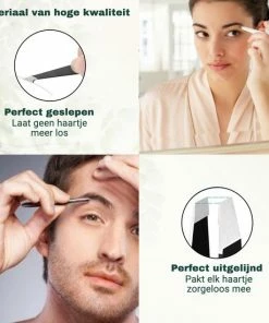 Ar-To-Go Epileer Set ? Pincet Set ? Epileren ? Wenkbrauw Trimmer ? Epileer Pincet ? Cadeauset Vrouw - 7 Delig ? Zwart -Philips winkel 550x550 1269