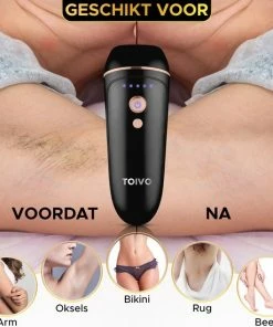Toivo IPL 763 PRO Lichtontharing - Zwart - 900.000 Flitsen - Incl. Beschermingsbril - Ontharingsapparaat - Ipl Lichtontharing -Philips winkel 550x550 139