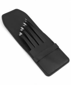 Evvie Pincet Set Van 4 In Lederen Hoesje - Epileer Pincet / Splinter Pincet - Zwart -Philips winkel 550x550 172