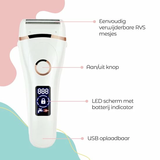 Geus Goods 3-in-1 Draadloze Ladyshave – Waterdicht – Ontharingsapparaat – Scheerapparaat Vrouw – Ontharen – Inclusief Bodylotion En Reistas – Cadeau Vrouw – Black Friday 2022 7 Geus Goods 3-in-1 Draadloze Ladyshave – Waterdicht – Ontharingsapparaat – Scheerapparaat Vrouw – Ontharen – Inclusief Bodylotion En Reistas – Cadeau Vrouw – Black Friday 2022 - Afbeelding 7