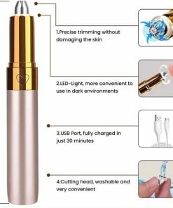 LOUZIR Draagbare Wenkbrauw Epilator - Haar Remover Pen - USB Trimmer -Philips winkel 550x550 222