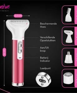 Len?ve Ladyshave - Ladyshave Voor Vrouwen - 5 In 1 - Haarverwijderaar - Bikinitrimmer - Neustrimmer - Wenkbrauw Trimmer -Philips winkel 550x550 223