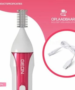GEON - Multifunctionele 5 In 1 Ladyshave - Oplaadbaar - Bodygroomer - Bikinitrimmer - Wenkbrauwtrimmer - Neustrimmer - Oksel Trimmer 15 GEON - Multifunctionele 5 In 1 Ladyshave - Oplaadbaar - Bodygroomer - Bikinitrimmer - Wenkbrauwtrimmer - Neustrimmer - Oksel Trimmer -Philips winkel 550x550 268