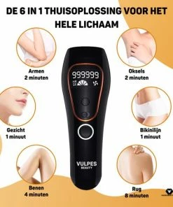 Vulpes Goods Vulpes Beauty? IPL Laser Ontharingsapparaat - Lichtontharing - Laser Ontharing - Pijnloos & Permanent Ontharen - Incl. GRATIS Veiligheidsbril, Scheermes En Opbergtas - PRO Versie -Philips winkel 550x550 313