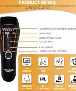 Vulpes Goods Vulpes Beauty? IPL Laser Ontharingsapparaat - Lichtontharing - Laser Ontharing - Pijnloos & Permanent Ontharen - Incl. GRATIS Veiligheidsbril, Scheermes En Opbergtas - PRO Versie -Philips winkel 550x550 316