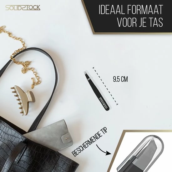 SolidStock Professionele Pincet Epileer - Tweezer - Zwart 5 SolidStock Professionele Pincet Epileer - Tweezer - Zwart - Afbeelding 5