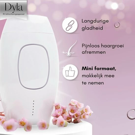 Merkloos Dyla IPL Ontharingsapparaat Hair Removal - Pijnloze Haar Verwijderaar - Lichtontharing - 600.000 Flitsen 4 Merkloos Dyla IPL Ontharingsapparaat Hair Removal - Pijnloze Haar Verwijderaar - Lichtontharing - 600.000 Flitsen - Afbeelding 4