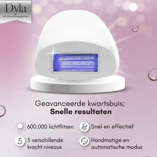 Merkloos Dyla IPL Ontharingsapparaat Hair Removal - Pijnloze Haar Verwijderaar - Lichtontharing - 600.000 Flitsen 5 Merkloos Dyla IPL Ontharingsapparaat Hair Removal - Pijnloze Haar Verwijderaar - Lichtontharing - 600.000 Flitsen - Afbeelding 5