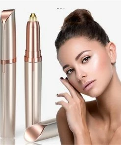 FLAWLBSS -Elektrische Wenkbrauw Trimmer Voor Vrouwen -Trimmer Dames Gezicht - Gezichtstrimmer - Wenkbrauw Trimmer - Wenkbrauwtrimmer Trimmer Gezicht - Wit