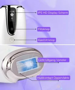 Merkloos QLAY® PRO IPL Ontharingsapparaat - Professionele Ontharing Laser - IPL Laser - Laser Ontharing - Met Beschermbril- Nieuwste Technologie -Philips winkel 550x550 394