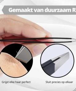 AdroitGoods Pincet Epileer - Slanted - RVS - Professioneel - Blauw/Roze -Philips winkel 550x550 439