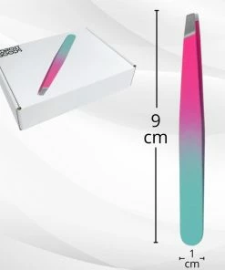 AdroitGoods Pincet Epileer - Slanted - RVS - Professioneel - Blauw/Roze -Philips winkel 550x550 444