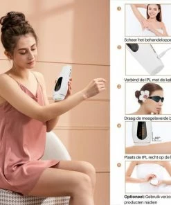 Dyla IPL Ontharingsapparaat Hair Removal - Pijnloze Haar Verwijderaar - Lichtontharing - 999.999 Flitsen - Wit -Philips winkel 550x550 451