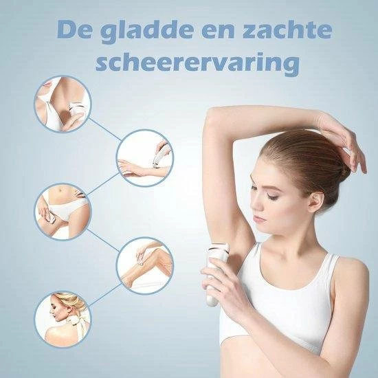 Rock&Rose 3-in-1 Ladyshave - Scheerapparaat Voor Vrouwen - USB Oplaadbaar - Scheren - Ontharen - Adapter & Oplaadkabel Inbegrepen 6 Rock&Rose 3-in-1 Ladyshave - Scheerapparaat Voor Vrouwen - USB Oplaadbaar - Scheren - Ontharen - Adapter & Oplaadkabel Inbegrepen - Afbeelding 6