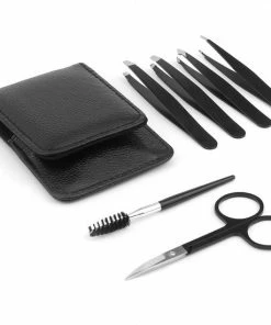 Evvie Pincet Wenkbrauw Trimmer Set - 6-delig - Met 4 Epileer Pincetten, 1 Wenkbrauw Borstel En 1 Wenkbrauw Schaartje - In Leren Hoesje ? Zwart -Philips winkel 550x550 576