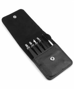 Evvie Pincet Wenkbrauw Trimmer Set - 6-delig - Met 4 Epileer Pincetten, 1 Wenkbrauw Borstel En 1 Wenkbrauw Schaartje - In Leren Hoesje ? Zwart -Philips winkel 550x550 579