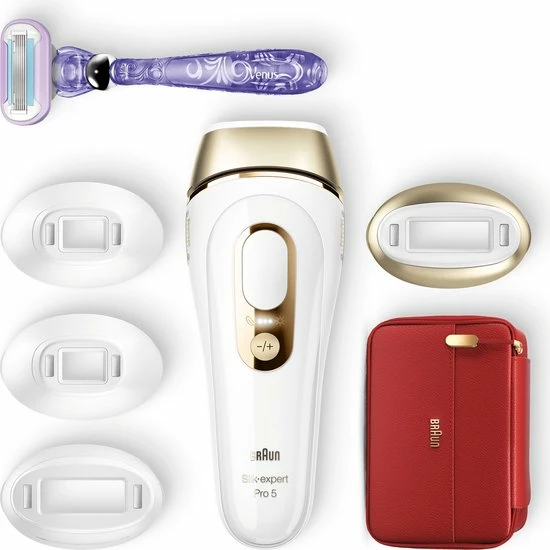 Braun Silk?expert Pro 5 PL5387 - Laatste Generatie IPL Voor Vrouwen En Mannen, Ontharingsapparaat Voor Blijvend Zichtbare Ontharing Thuis, Wit/Goud, Met Etui, Breed Hoofd, Twee Precisiehoofden En Venus Scheermesje 6 Braun Silk?expert Pro 5 PL5387 - Laatste Generatie IPL Voor Vrouwen En Mannen, Ontharingsapparaat Voor Blijvend Zichtbare Ontharing Thuis, Wit/Goud, Met Etui, Breed Hoofd, Twee Precisiehoofden En Venus Scheermesje - Afbeelding 6