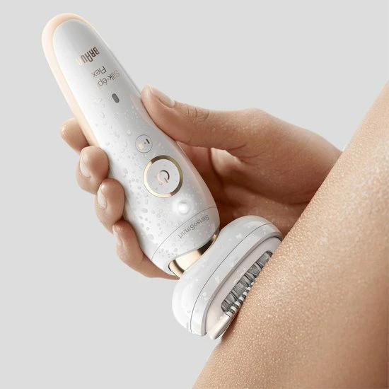 Braun Silk-?pil 9 Flex Epilator Voor Vrouwen, Design Editie Met Reisetui - Wit 6 Braun Silk-?pil 9 Flex Epilator Voor Vrouwen, Design Editie Met Reisetui - Wit - Afbeelding 6