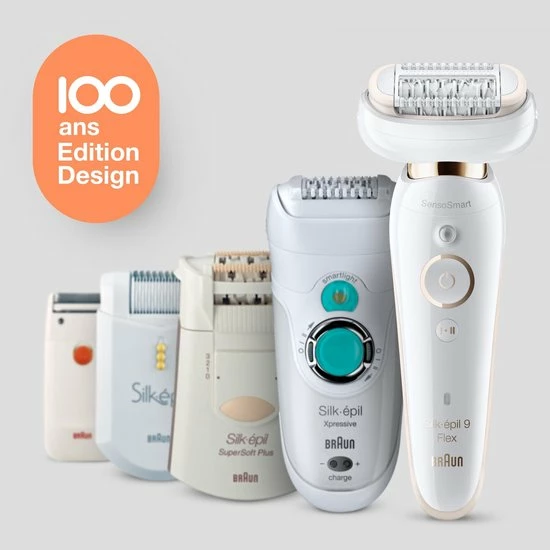 Braun Silk-?pil 9 Flex Epilator Voor Vrouwen, Design Editie Met Reisetui - Wit 9 Braun Silk-?pil 9 Flex Epilator Voor Vrouwen, Design Editie Met Reisetui - Wit - Afbeelding 9