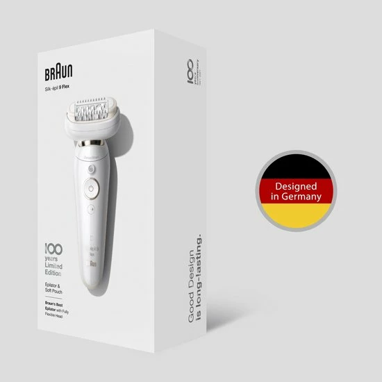 Braun Silk-?pil 9 Flex Epilator Voor Vrouwen, Design Editie Met Reisetui - Wit 10 Braun Silk-?pil 9 Flex Epilator Voor Vrouwen, Design Editie Met Reisetui - Wit - Afbeelding 10