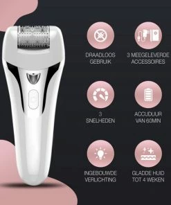 Shoplace 3 In 1 Pro Epileerapparaat Dames - Epilator - Epilady - Ladyshave - Ontharingsapparaat - Scheerapparaat - Sinterklaas - Black Friday 2022 -Philips winkel 550x550 609