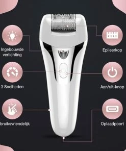 Shoplace 3 In 1 Pro Epileerapparaat Dames - Epilator - Epilady - Ladyshave - Ontharingsapparaat - Scheerapparaat - Sinterklaas - Black Friday 2022 -Philips winkel 550x550 610