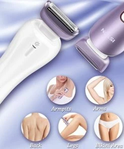 Ladyshaver Ladyshave - Nat En Droog - Scheerapparaat Voor Dames - Elektrisch Oplaadbaar Scheerapparaat Voor De Intieme Zone Benen Oksels Waterdicht Met LED-licht -Philips winkel 550x550 667