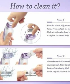 Ladyshaver Ladyshave - Nat En Droog - Scheerapparaat Voor Dames - Elektrisch Oplaadbaar Scheerapparaat Voor De Intieme Zone Benen Oksels Waterdicht Met LED-licht -Philips winkel 550x550 668