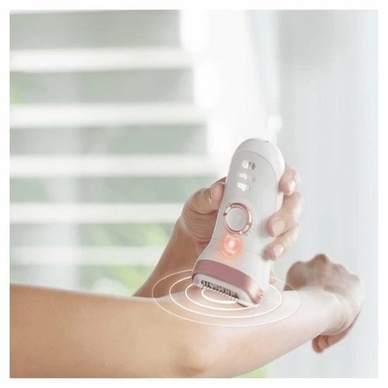 Braun SE9-977 Sill Epil 9 Epileerapparaat + Accessoires Wit/Roze 4 Braun SE9-977 Sill Epil 9 Epileerapparaat + Accessoires Wit/Roze - Afbeelding 4