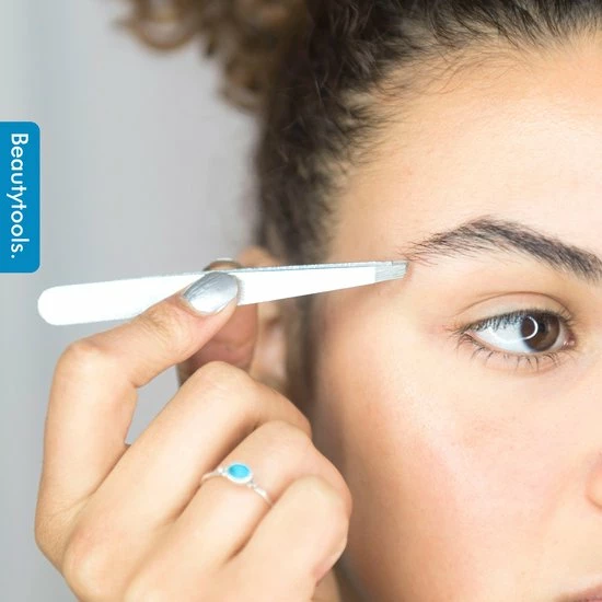 Beautytools.be BeautyTools Epileerpincet PRECISION - Pincet Met Schuine Bek Voor Wenkbrauwen - Silver Sparkle - Tweezers (9.5 Cm) - (BT-1970) 3 Beautytools.be BeautyTools Epileerpincet PRECISION - Pincet Met Schuine Bek Voor Wenkbrauwen - Silver Sparkle - Tweezers (9.5 Cm) - (BT-1970) - Afbeelding 3