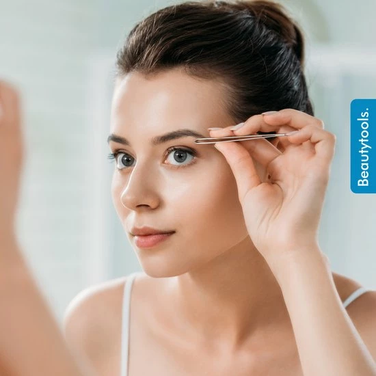 Beautytools.be BeautyTools Epileerpincet PRECISION - Pincet Met Schuine Bek Voor Wenkbrauwen - Silver Sparkle - Tweezers (9.5 Cm) - (BT-1970) 4 Beautytools.be BeautyTools Epileerpincet PRECISION - Pincet Met Schuine Bek Voor Wenkbrauwen - Silver Sparkle - Tweezers (9.5 Cm) - (BT-1970) - Afbeelding 4