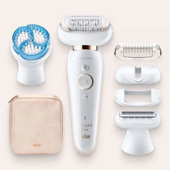Braun Silk-épil 9 Flex 9-010 - Voor Vrouwen Met Flexibele Kop Voor Ontharen, Wit/Goud 7 Braun Silk-épil 9 Flex 9-010 - Voor Vrouwen Met Flexibele Kop Voor Ontharen, Wit/Goud - Afbeelding 7