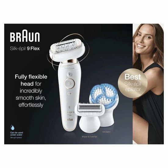 Braun Silk-épil 9 Flex 9-010 - Voor Vrouwen Met Flexibele Kop Voor Ontharen, Wit/Goud 9 Braun Silk-épil 9 Flex 9-010 - Voor Vrouwen Met Flexibele Kop Voor Ontharen, Wit/Goud - Afbeelding 9